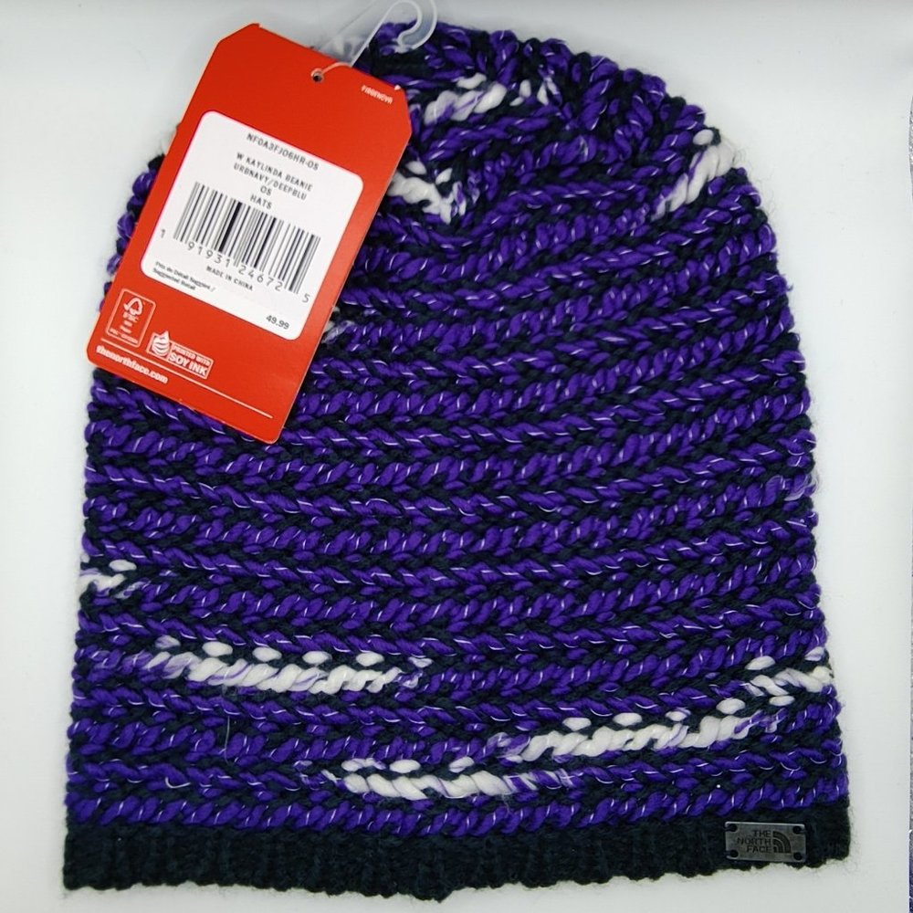 BNWT- The North Face Kaylinda Beanie Urban Navy/Deep Blue Color
